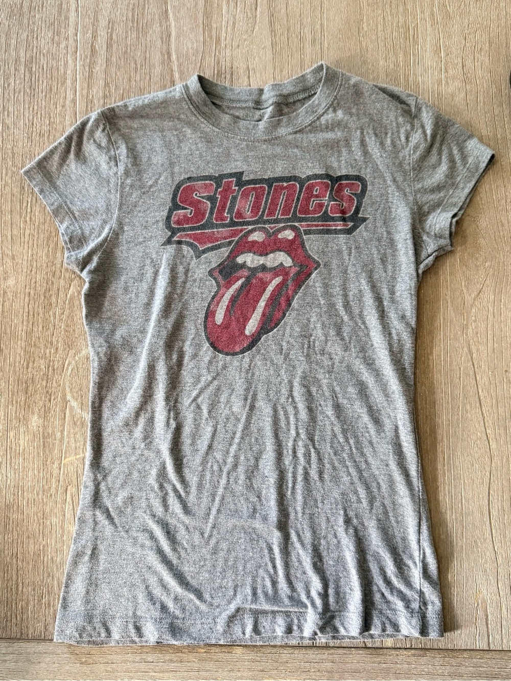 The Rolling Stones Band Tee Cap Sleeve Fitted size S